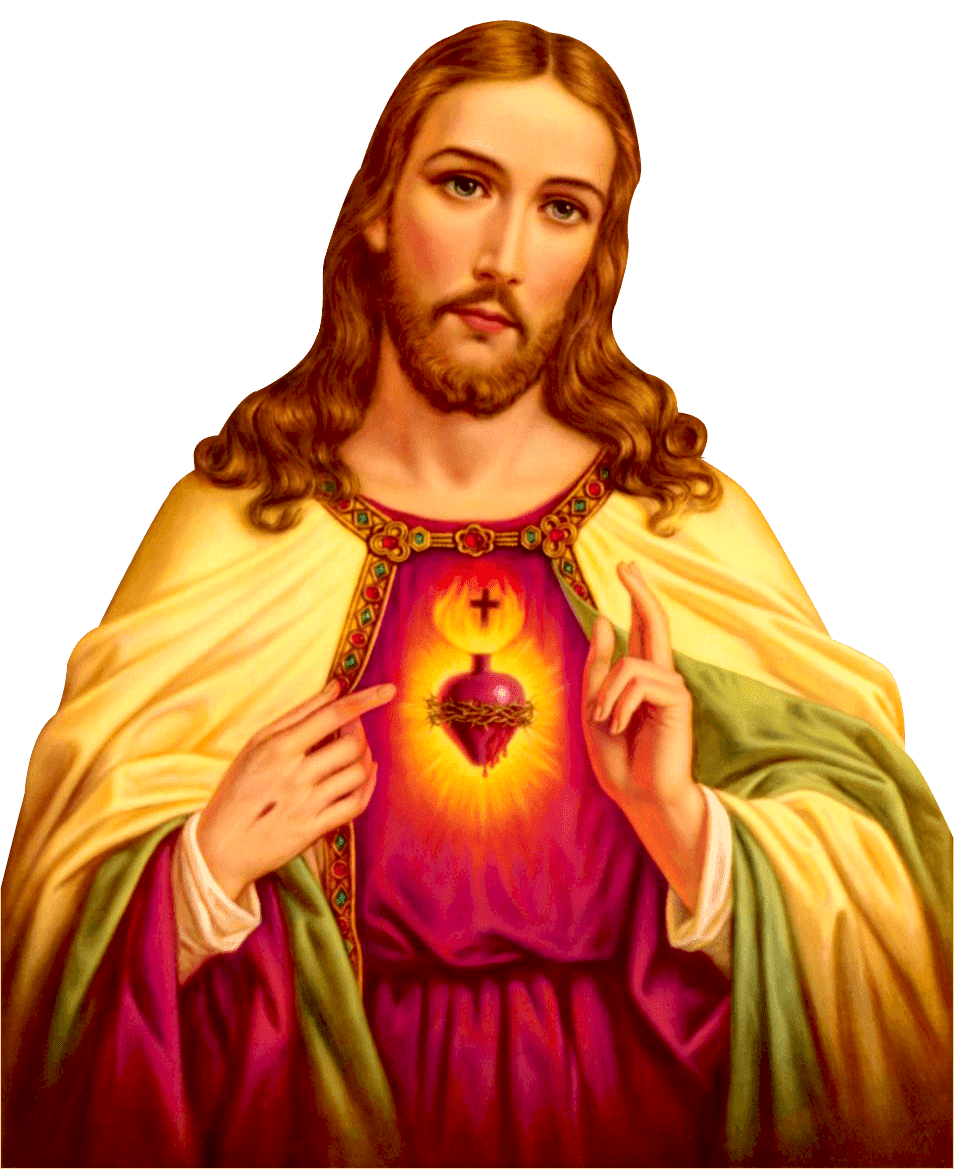 Jesus christ heart stic clipart picture