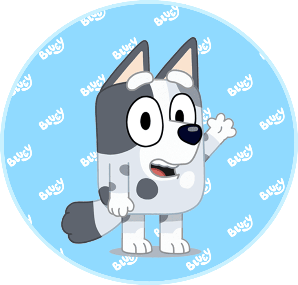 Bluey page clipart vector