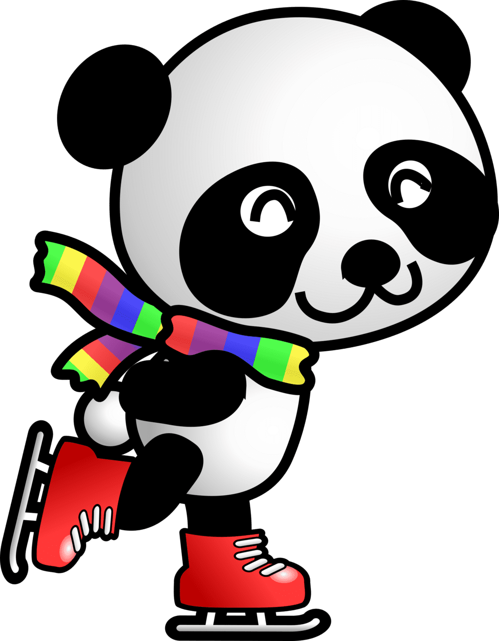 Panda pin page clipart vector