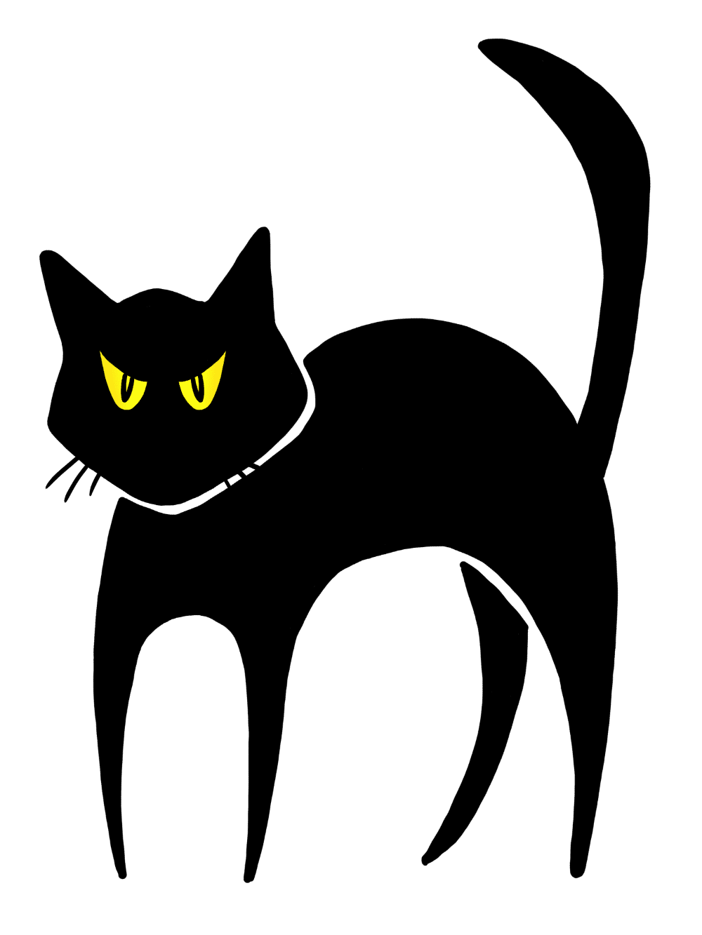 Black cat clipart halloween by panda images