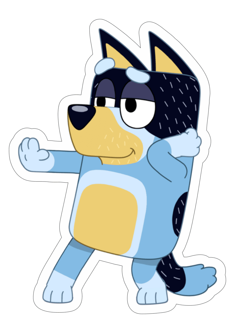 Bluey desenho animado personagens fundo transp ente clipart free