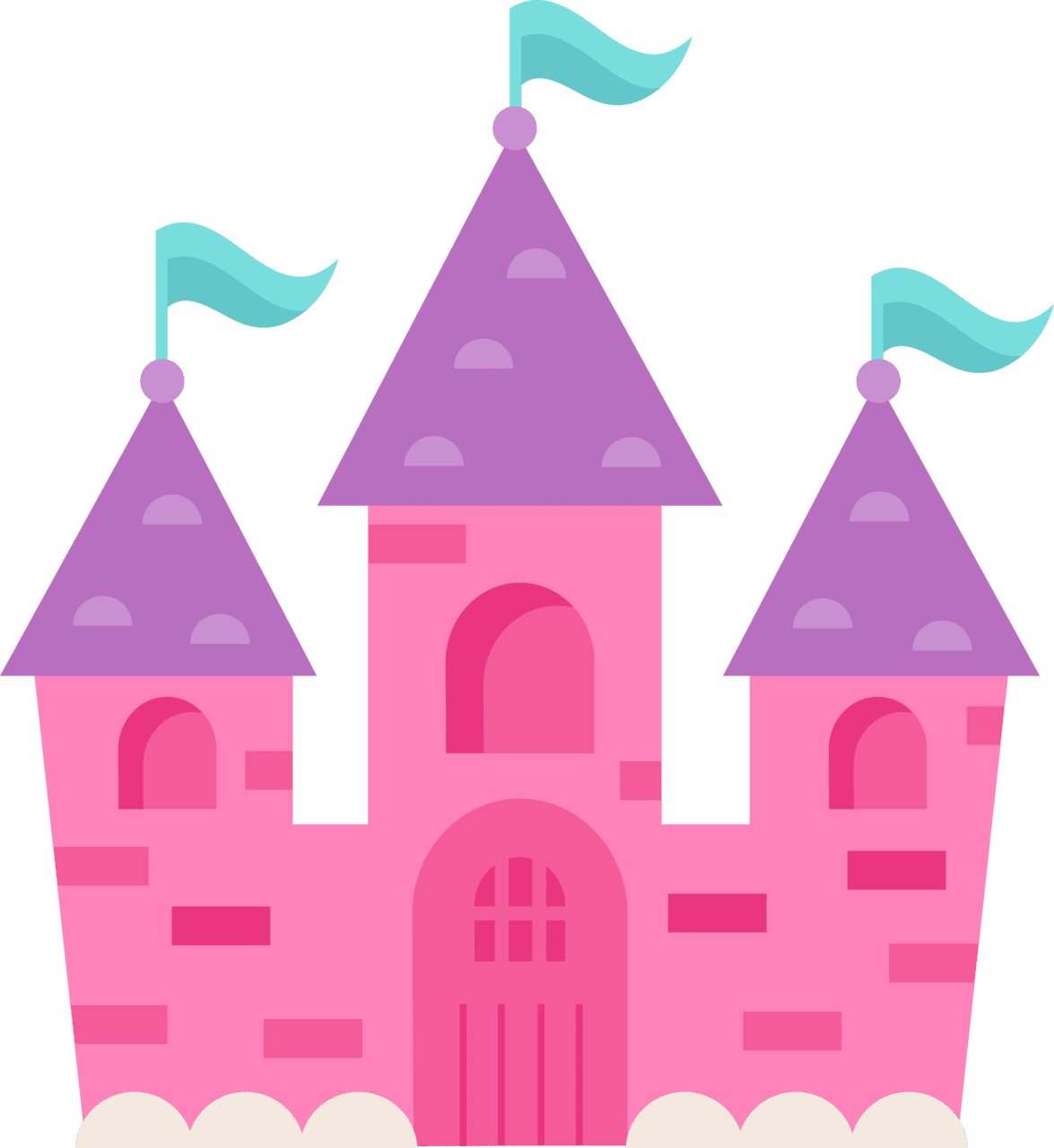 Castle pin page clipart photo