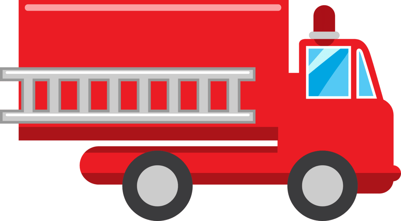 Fire truck graphic clipart design image