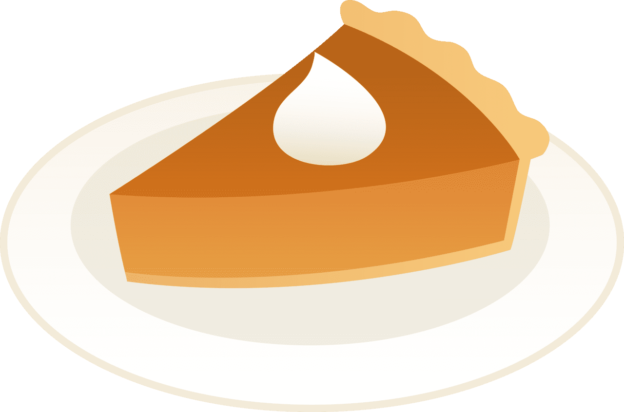 Pumpkin pie slice clipart clip art