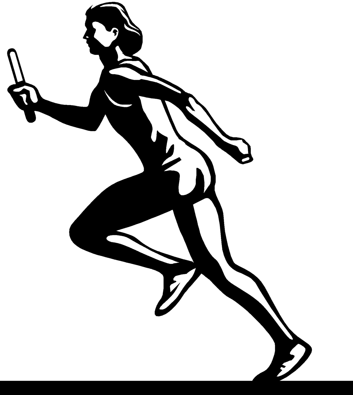 Running track and field clipart pictures