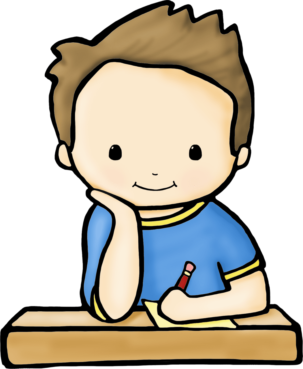 Boy differentiate with supported writing tasks templates clipart free