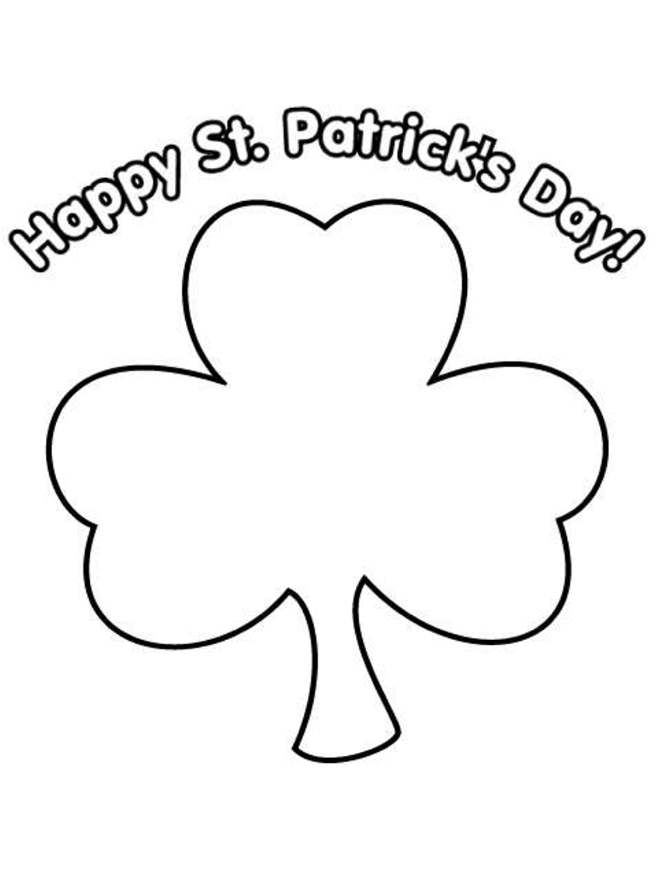 St patricks day happy patrick coloring page printable ebook clipart logo