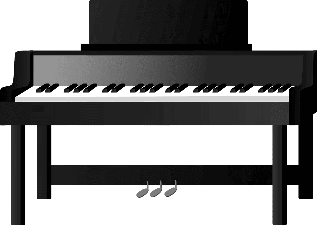 Piano synthesizer clipart images