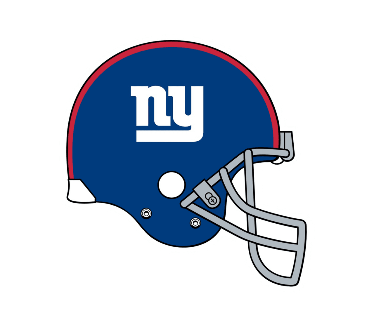 Football helmet new york giants logo vector bie supply clipart