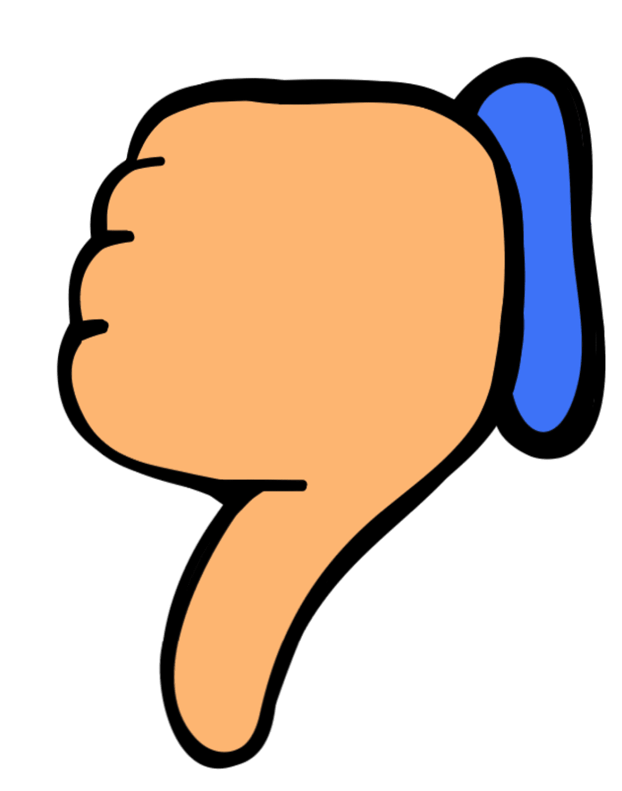 Thumbs up random thoughts clipart clip art