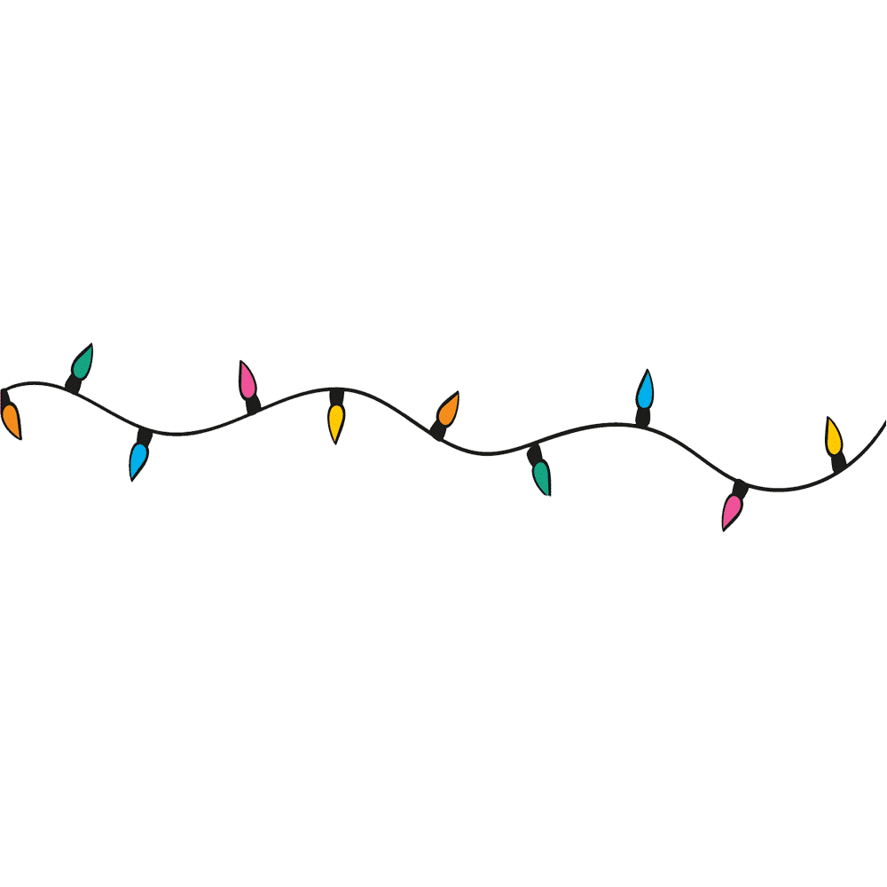 Cute christmas lights clip for your holiday decorations clipart picture