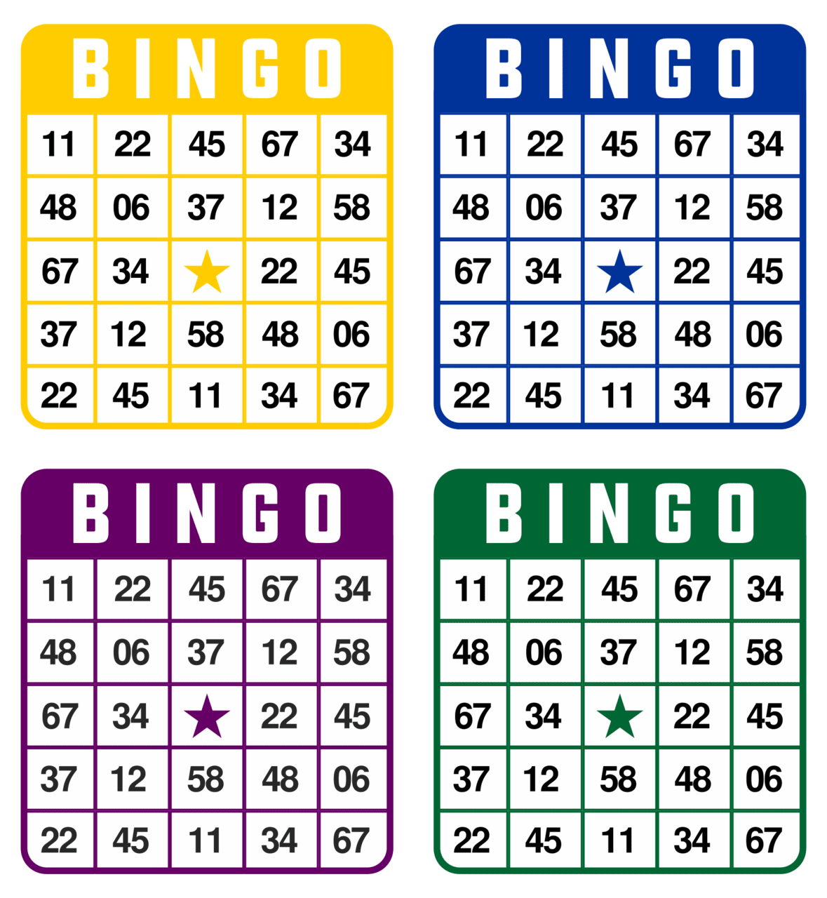 Number bingo printables printablee clipart logo