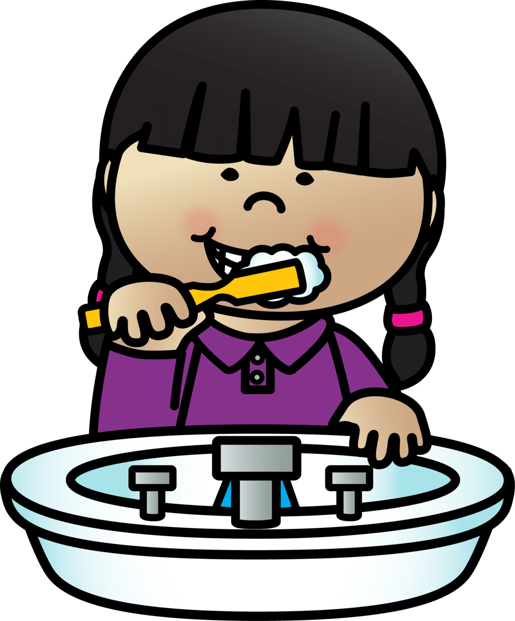 Brush teeth my routine the most fun classroom games clipart photo