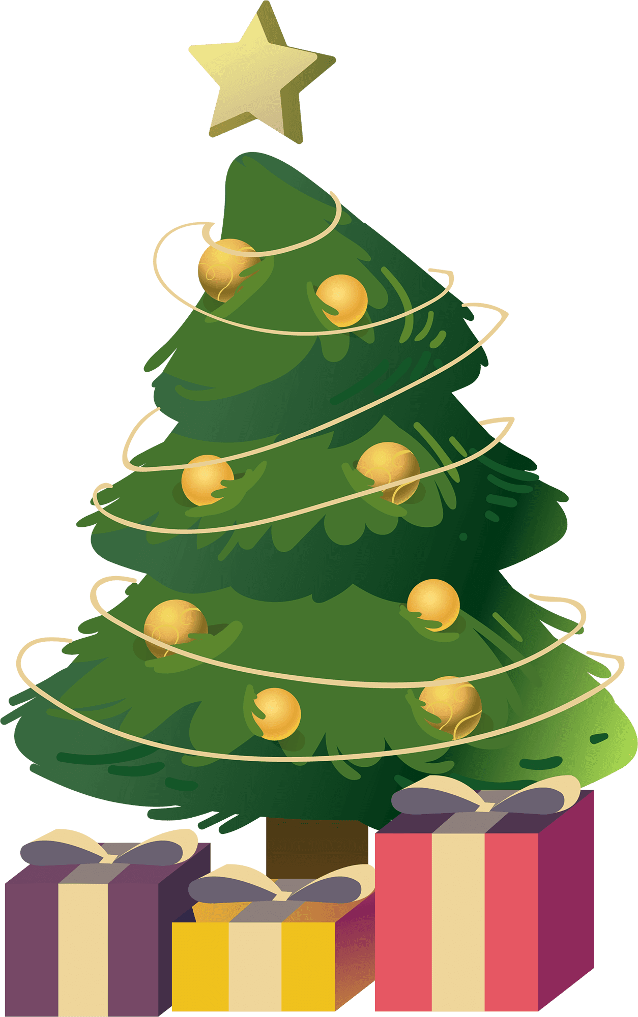 Christmas gift ecraft tree clipart photo