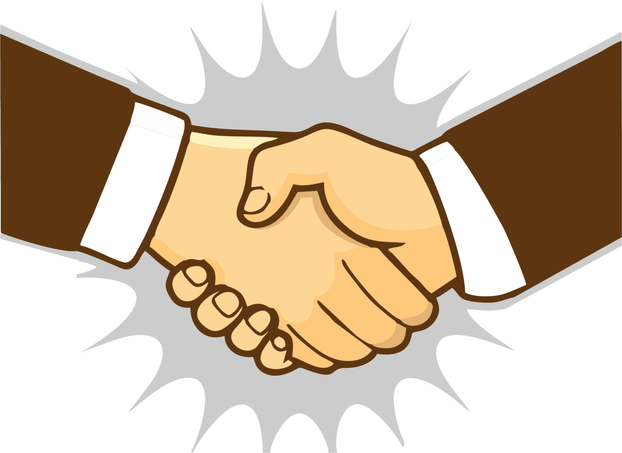 Handshake pin page clipart photo