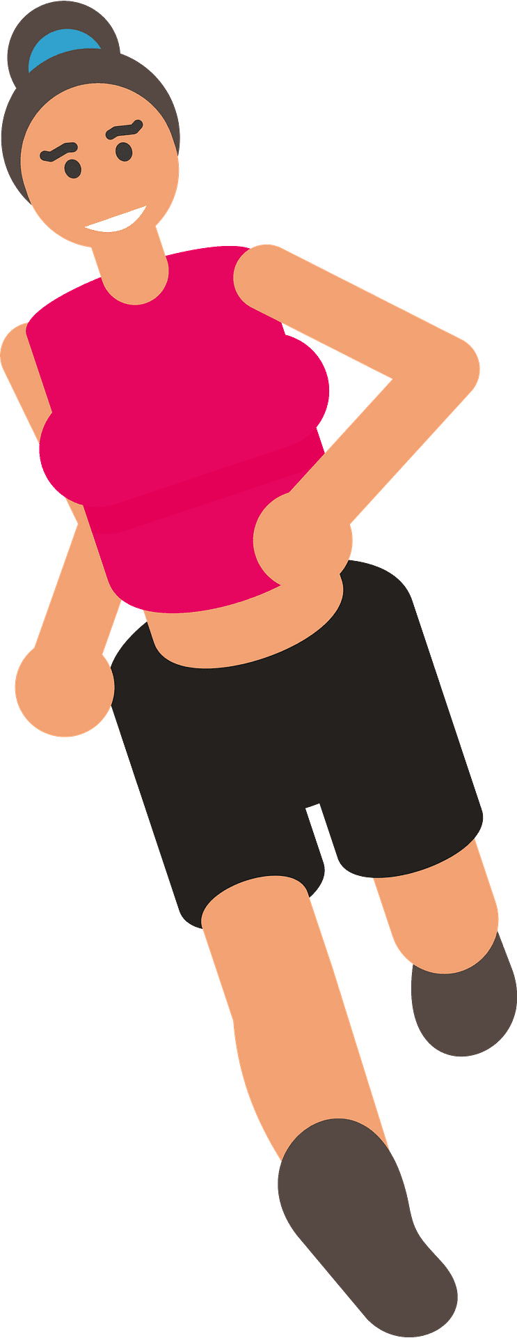 Running girl clipart transparent