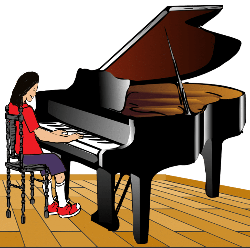 Piano why decodable books for learning to read clipart background