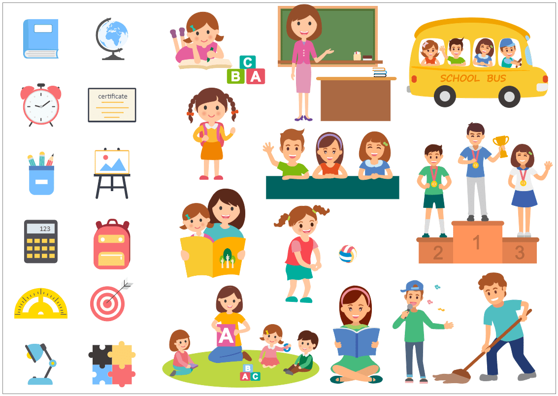 Communication student presentation clipart image