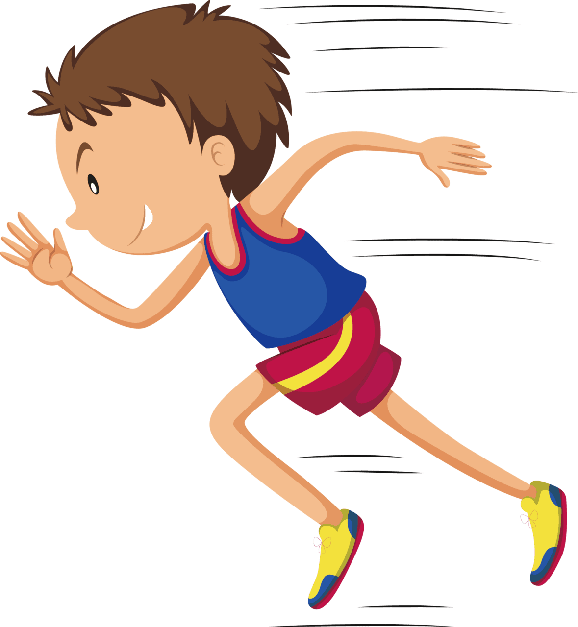Linear motion running momentum sport clipart clip art