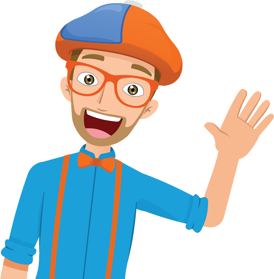 Thumbs up printable blippi invitation templates clipart image