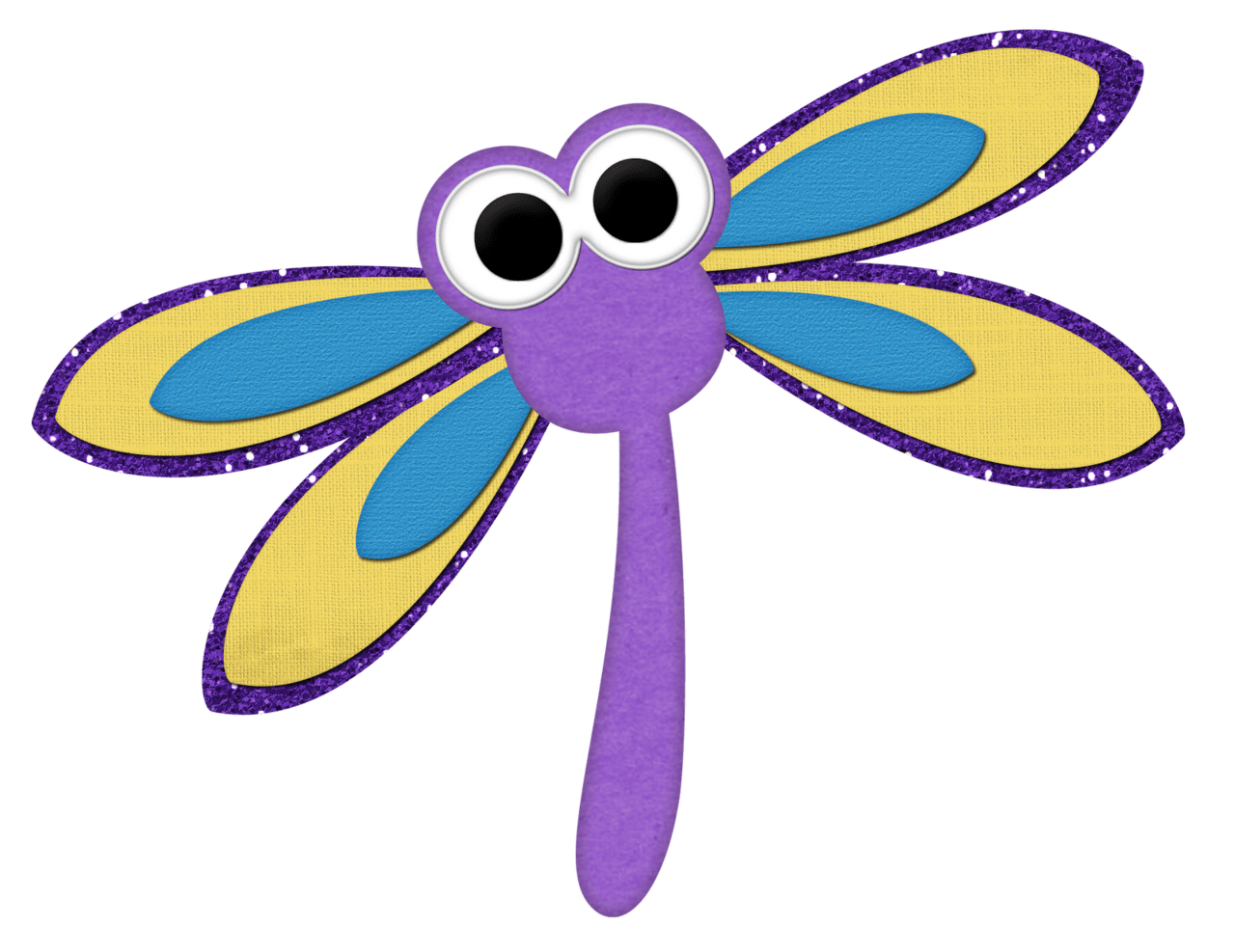 Dragonfly pin page clipart picture