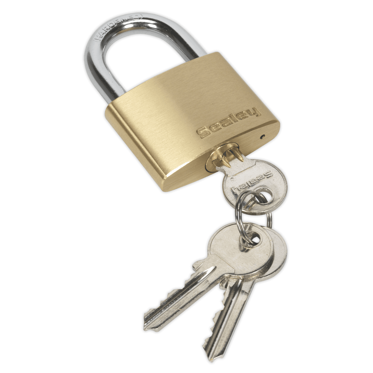 Key brass body padlock mm clipart image