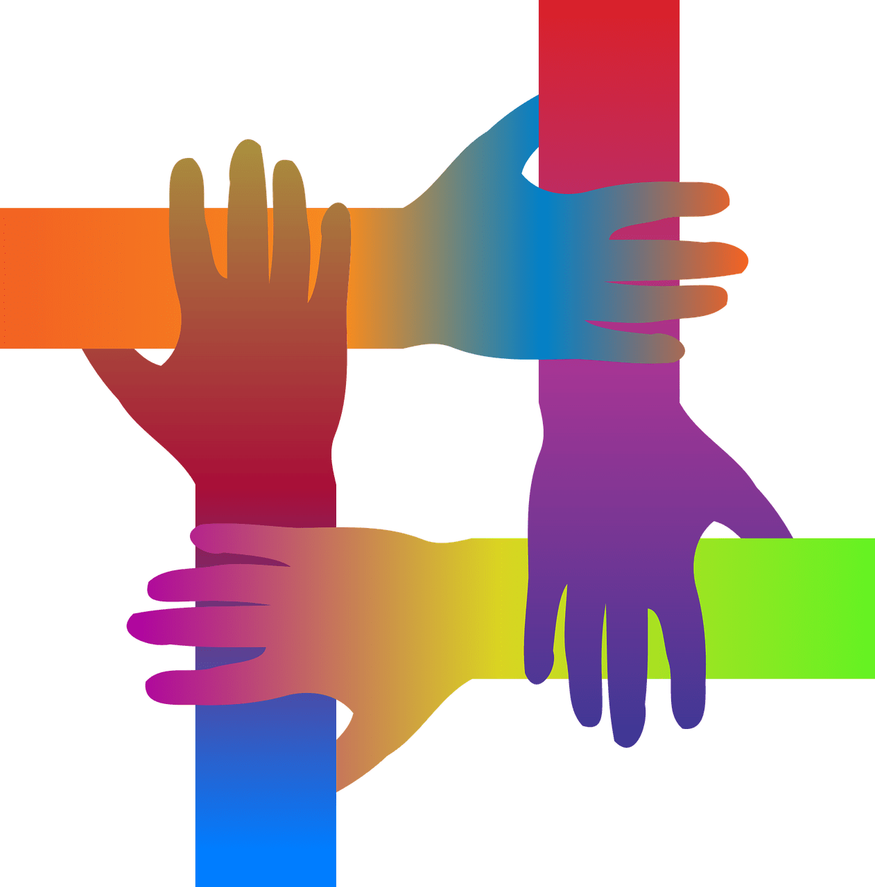 Teamwork inclusiveness unity vector graphic clipart