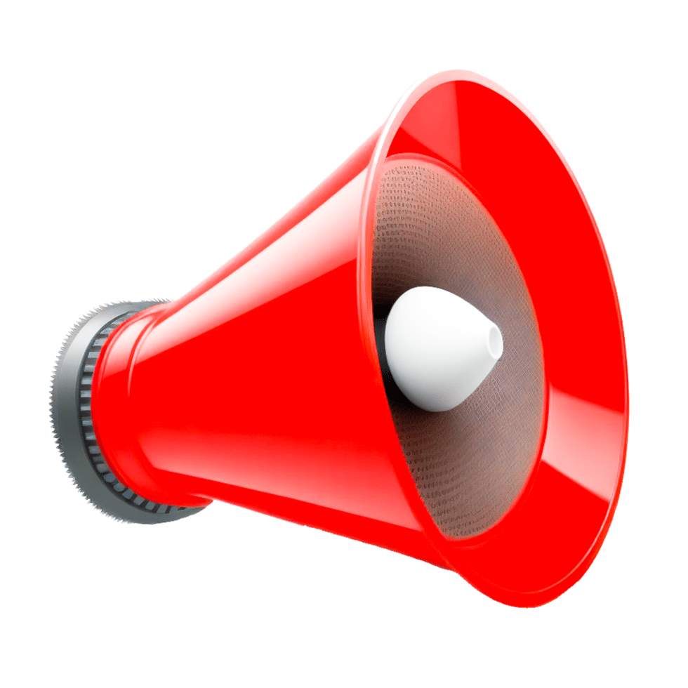 Megaphone speaker clipart free