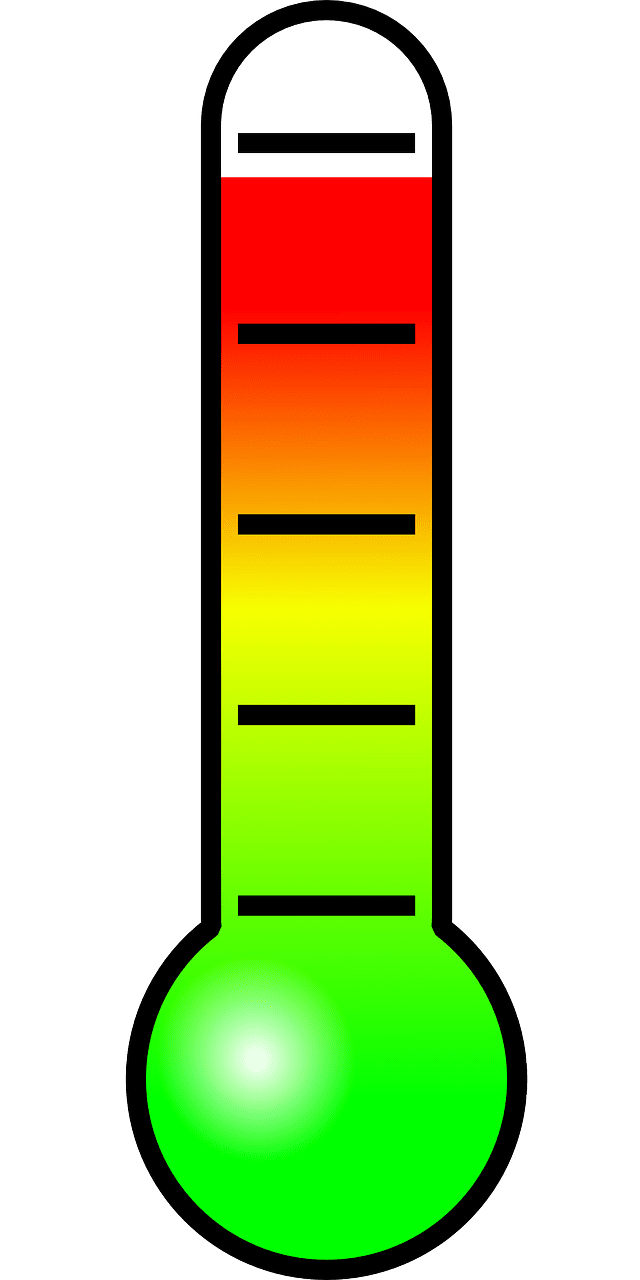 Thermometer temperature hot vector graphic clipart