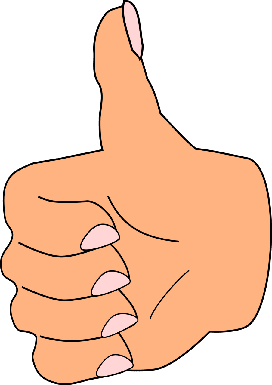 Thumbs up clipart background