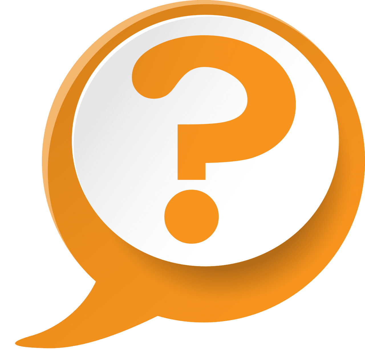 Question transp ent background clipart