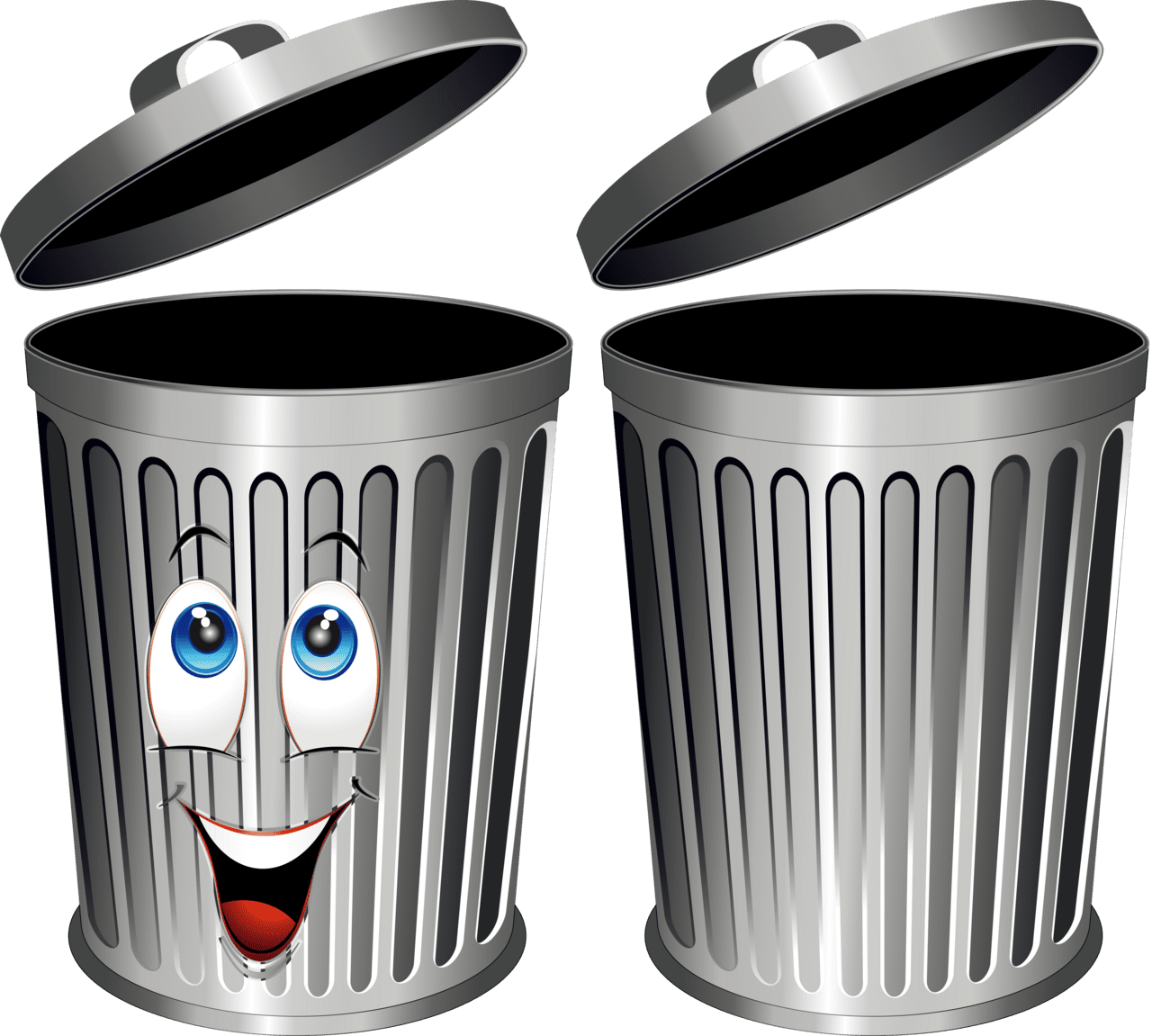 Trash can pin page clipart vector