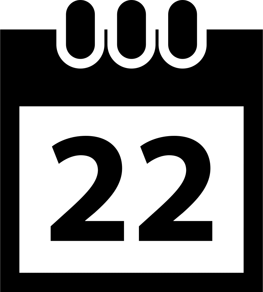 Reminder daily calendar symbol clipart vector