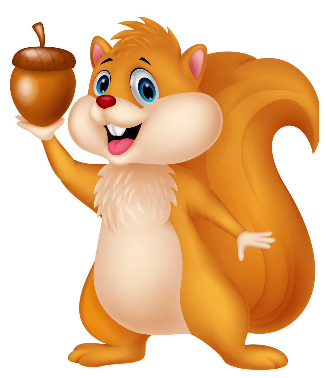 Happy squirrel clipart picture