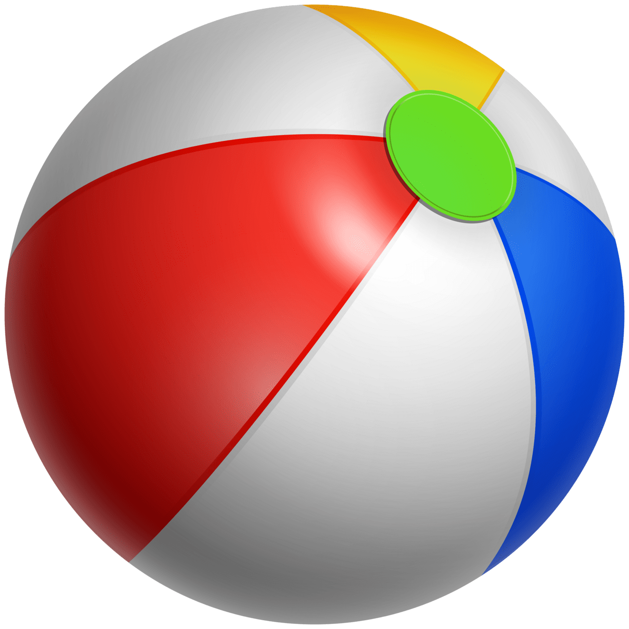 Inflatable beach ball clipart image