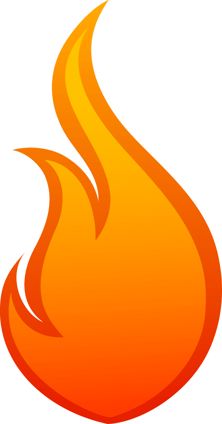 Campfire flame fire logo vector brand clipart 2