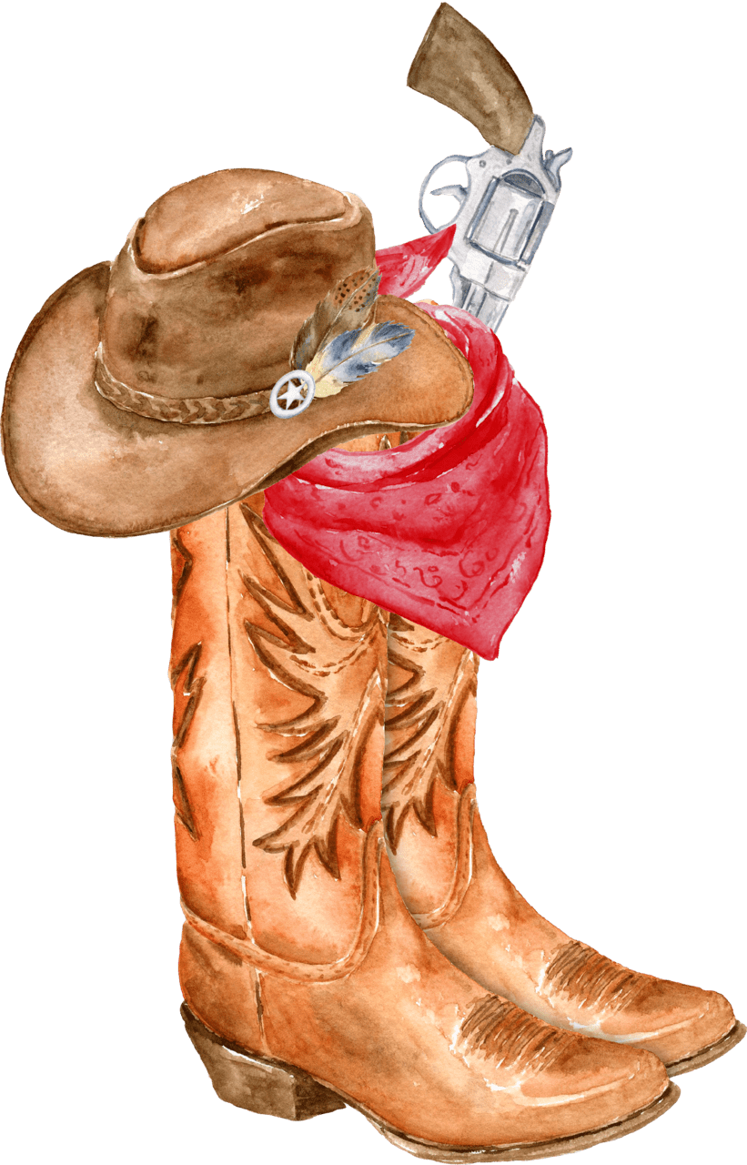 Cowgirl boots pin page clipart free 2