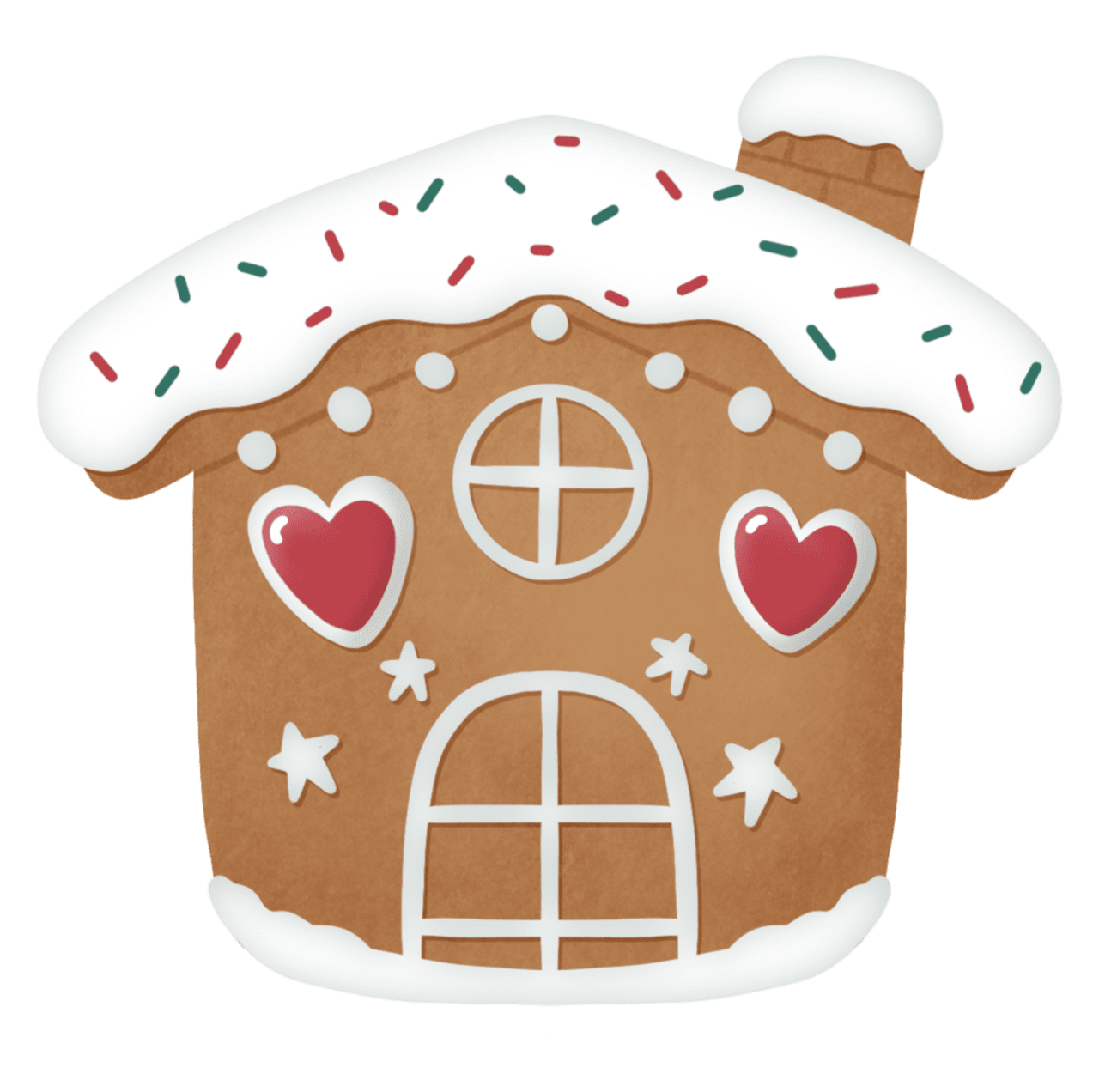 Christmas gingerbread house clipart picture