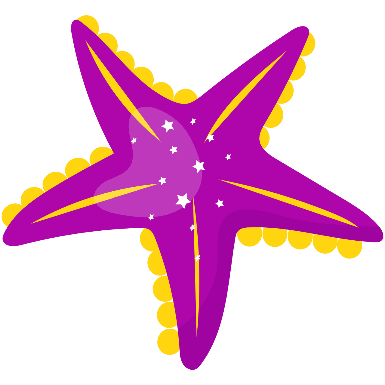 Starfish page clipart free