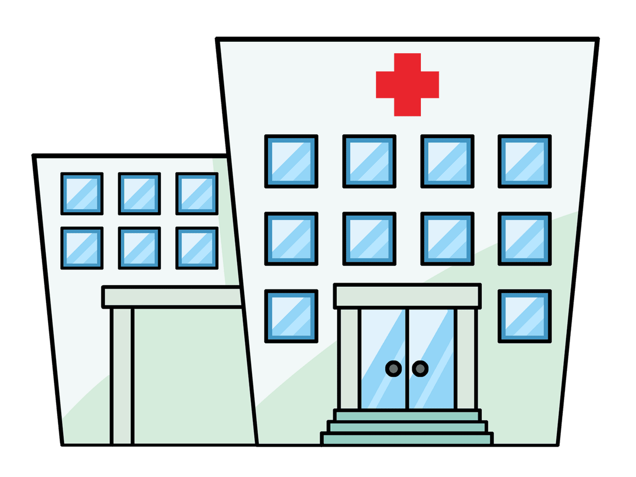 Hospital pin page clipart free