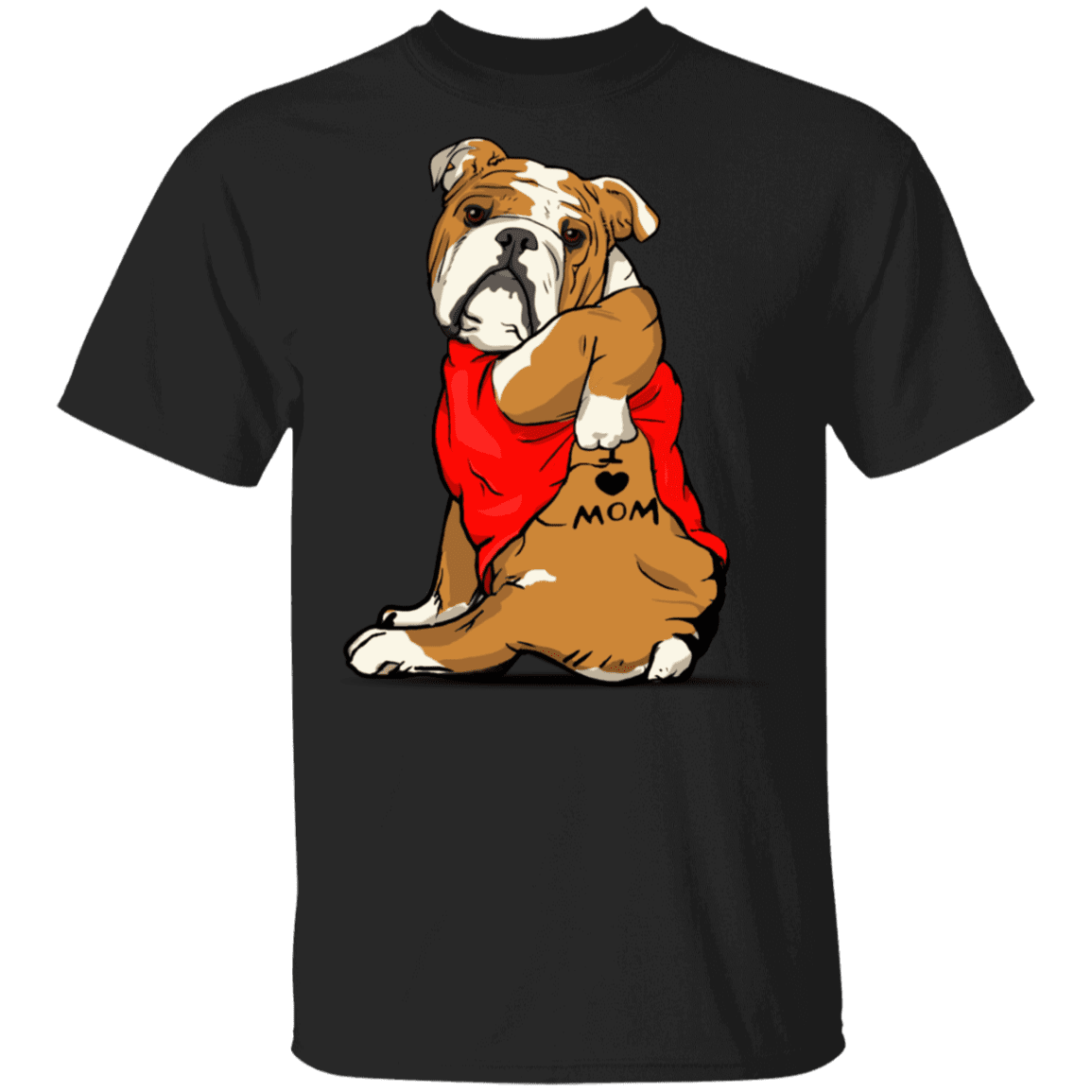 Bulldog tattoo love mom cute dog shirt mother day prideearth clipart free