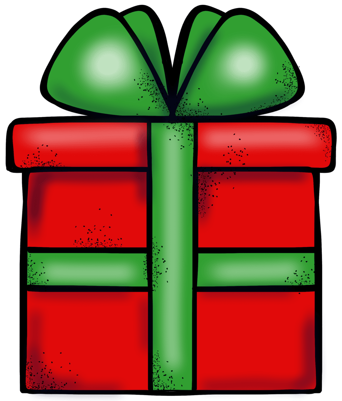 Christmas present pin page clipart picture