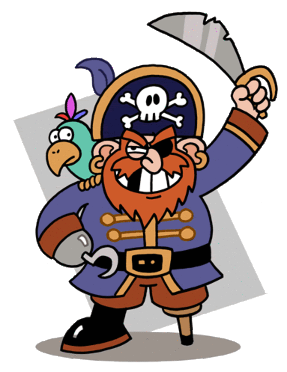 Pirate theme party clipart vector