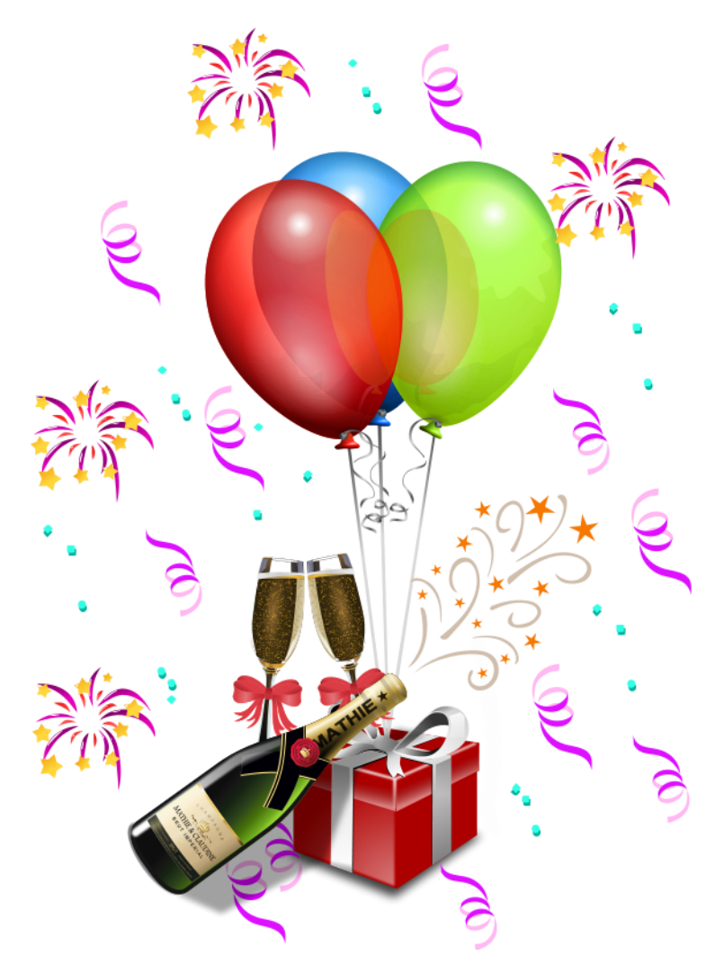 Celebration party decoration clipart image