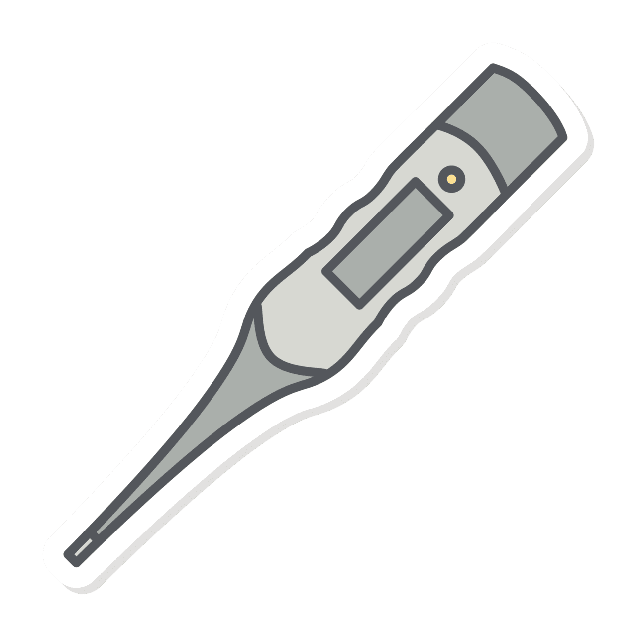 Digital thermometer medical equipment tools clipart free