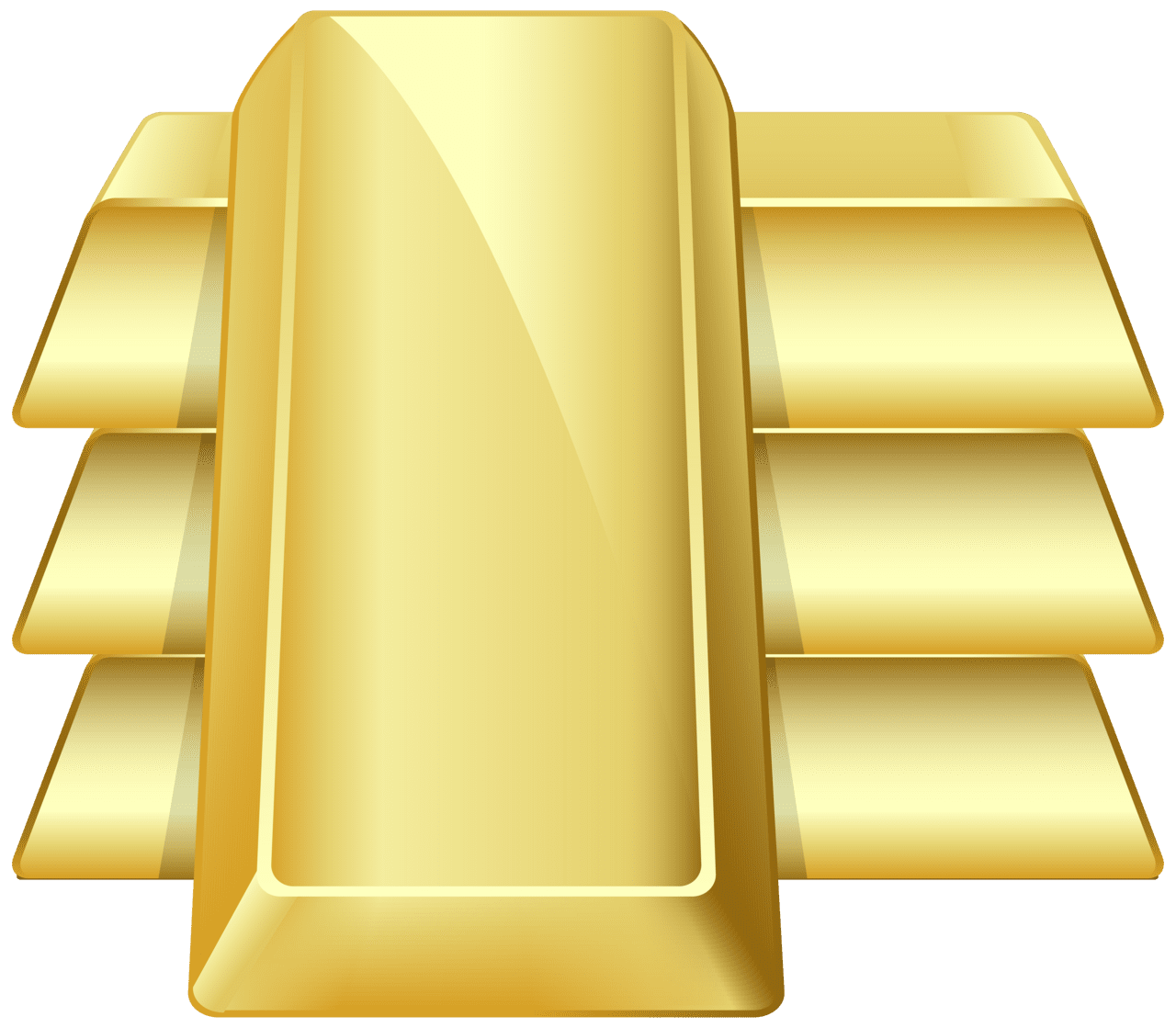 Trophy gold bars clipart image