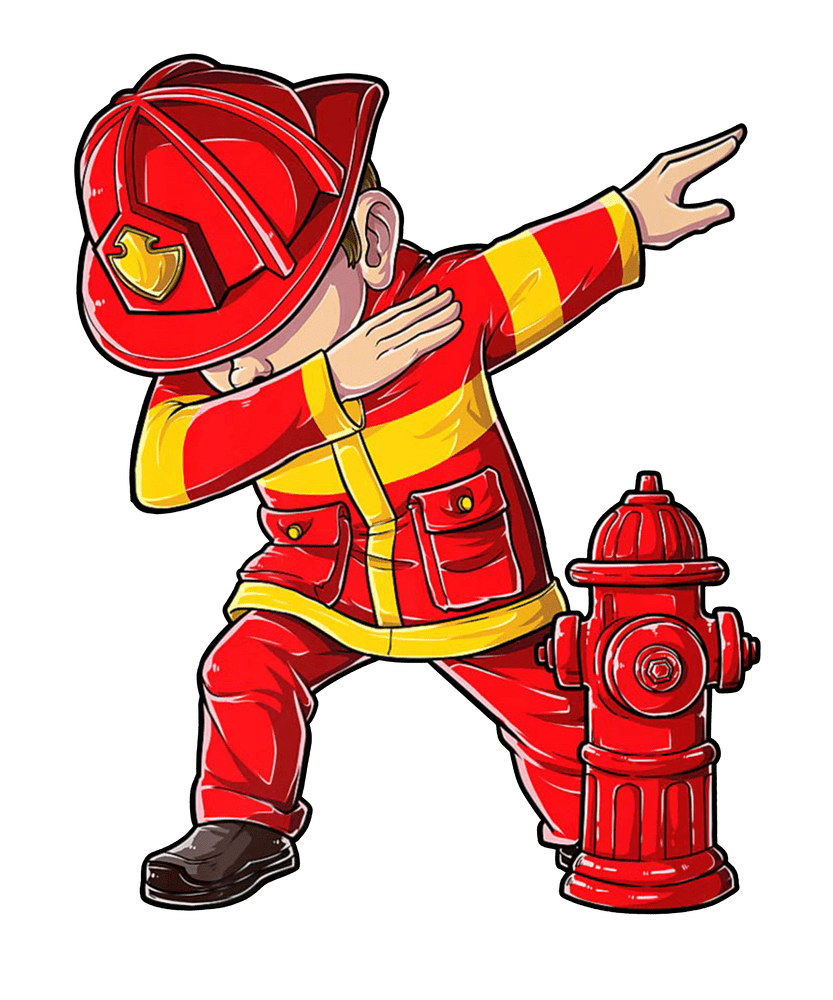 Firefighter art prints printed wall decor society clipart logo