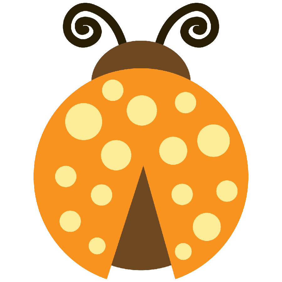 Ladybug pin page clipart transparent