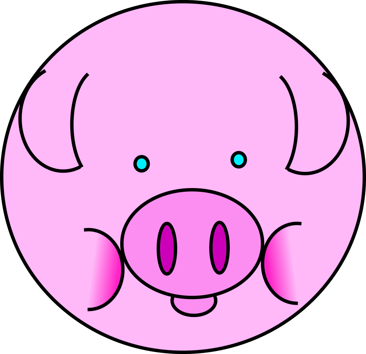 Piglet pig clipart clip art