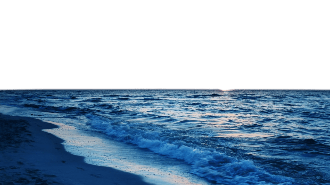 Ocean sea with beach clipart background